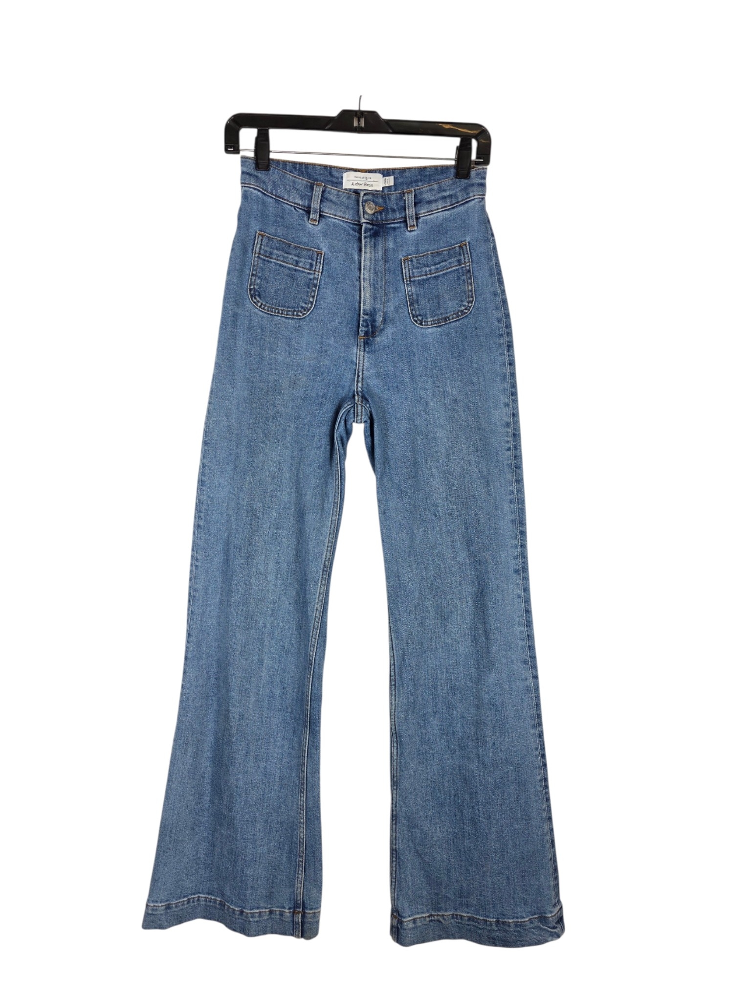 & Other Stories Light Blue Wide-Leg High Rise Flare Jeans